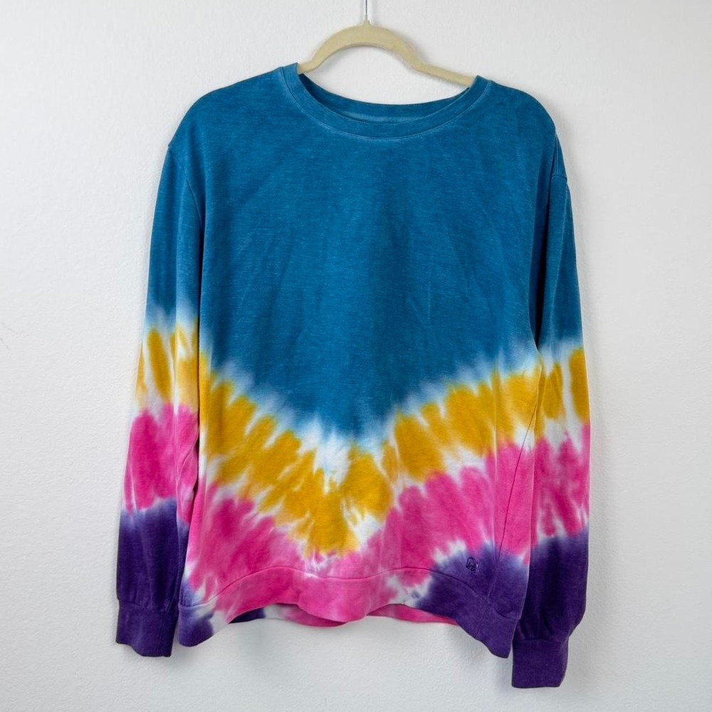Ivory Ella tie dye fleece sweatshirt small colorful cozy sweatshirt - Picture 8 of 8